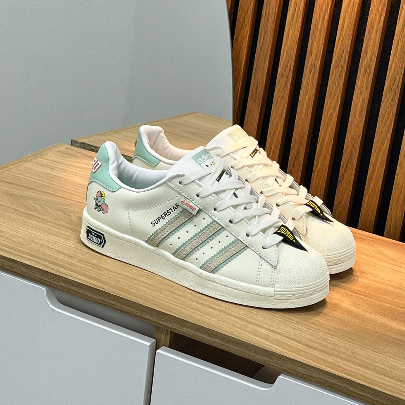 Adidas Superstar White & Mint