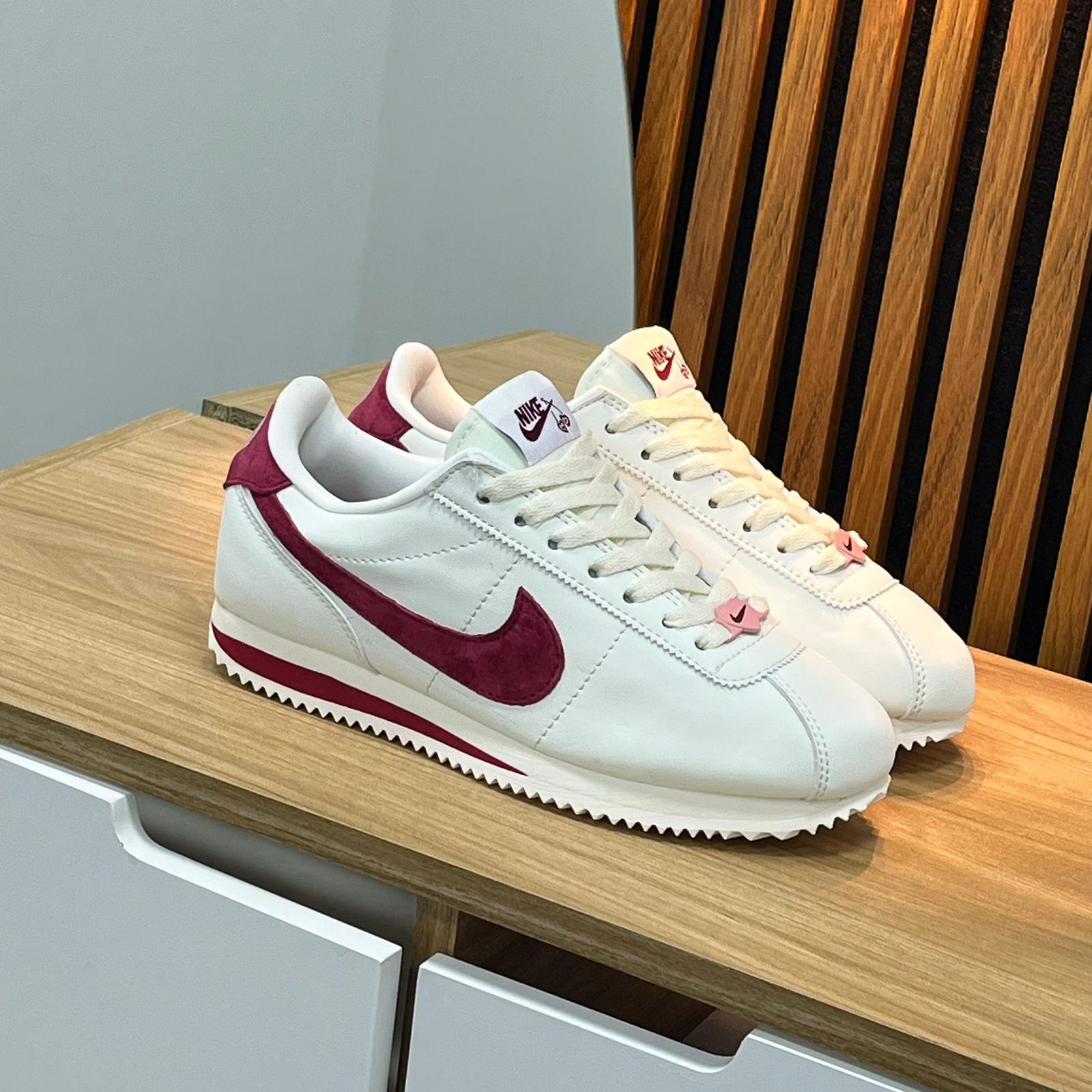 Nike Cortez White & Burgundy